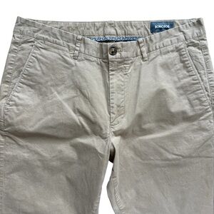 BONOBOS Straight Leg Chino Pants Cotton Beige Men's 36x32 Business Casual Golf